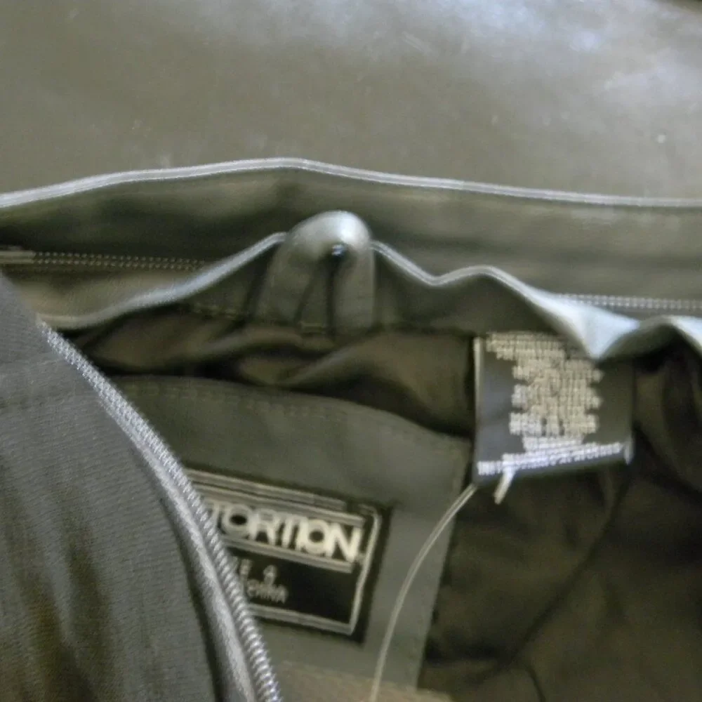 Distortion Faux Leather Boys Youth Moto Jacket Pockets Removable Hood size 6 NWT